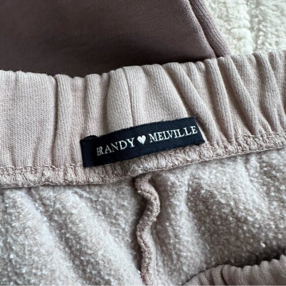 Brandy Melville | Brown Stone Rosa Sweatpants Joggers | Size One Size - Picture 6 of 12